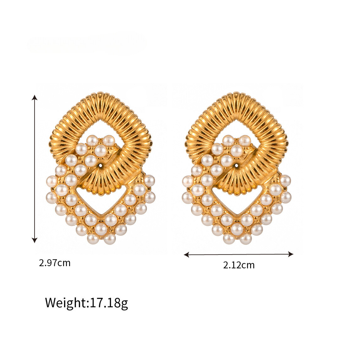 316L Square Perl Pierce — ディテール | リング | サージカルステンレス316L | Misy Jewelry