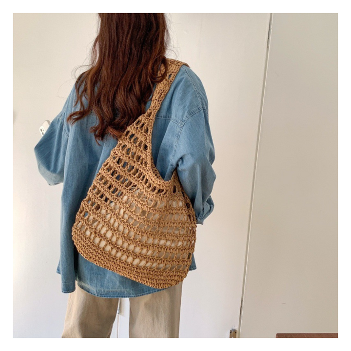Straw Shoulder Bag