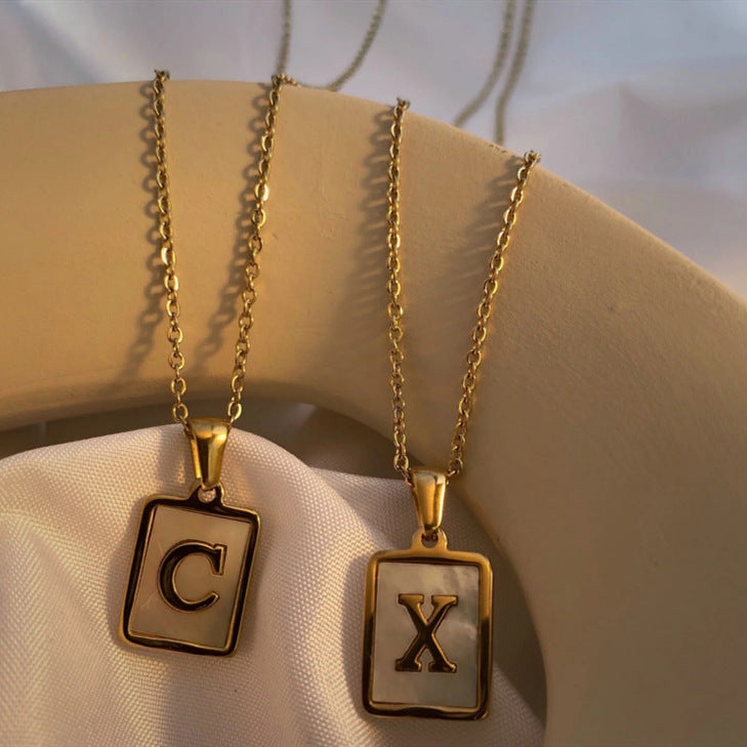 316L initial Necklace — ディテール | ネックレス | サージカルステンレス316L | Misy Jewelry