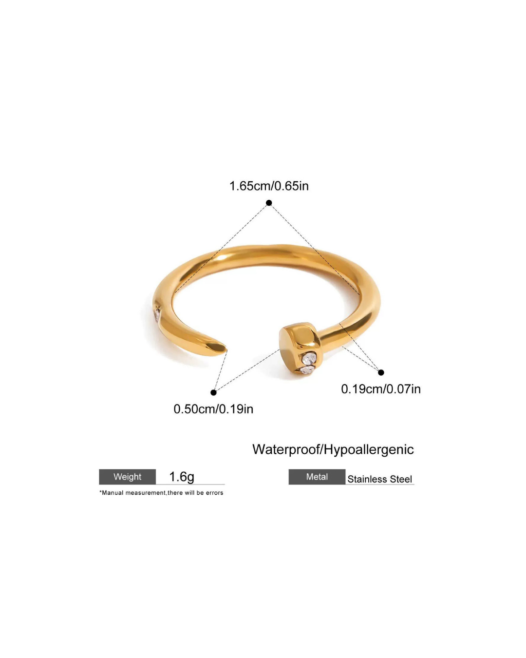 316L Minimal Edge Ring — ディテール | リング | サージカルステンレス316L | Misy Jewelry
