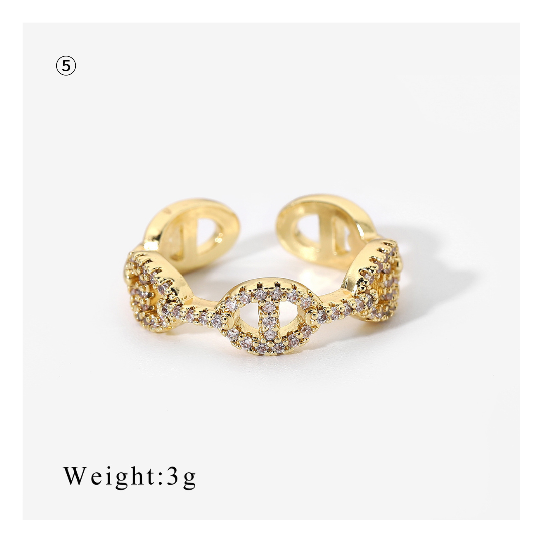 Zirconia Ring Free size 1-6 — ディテール | リング | サージカルステンレス316L | Misy Jewelry