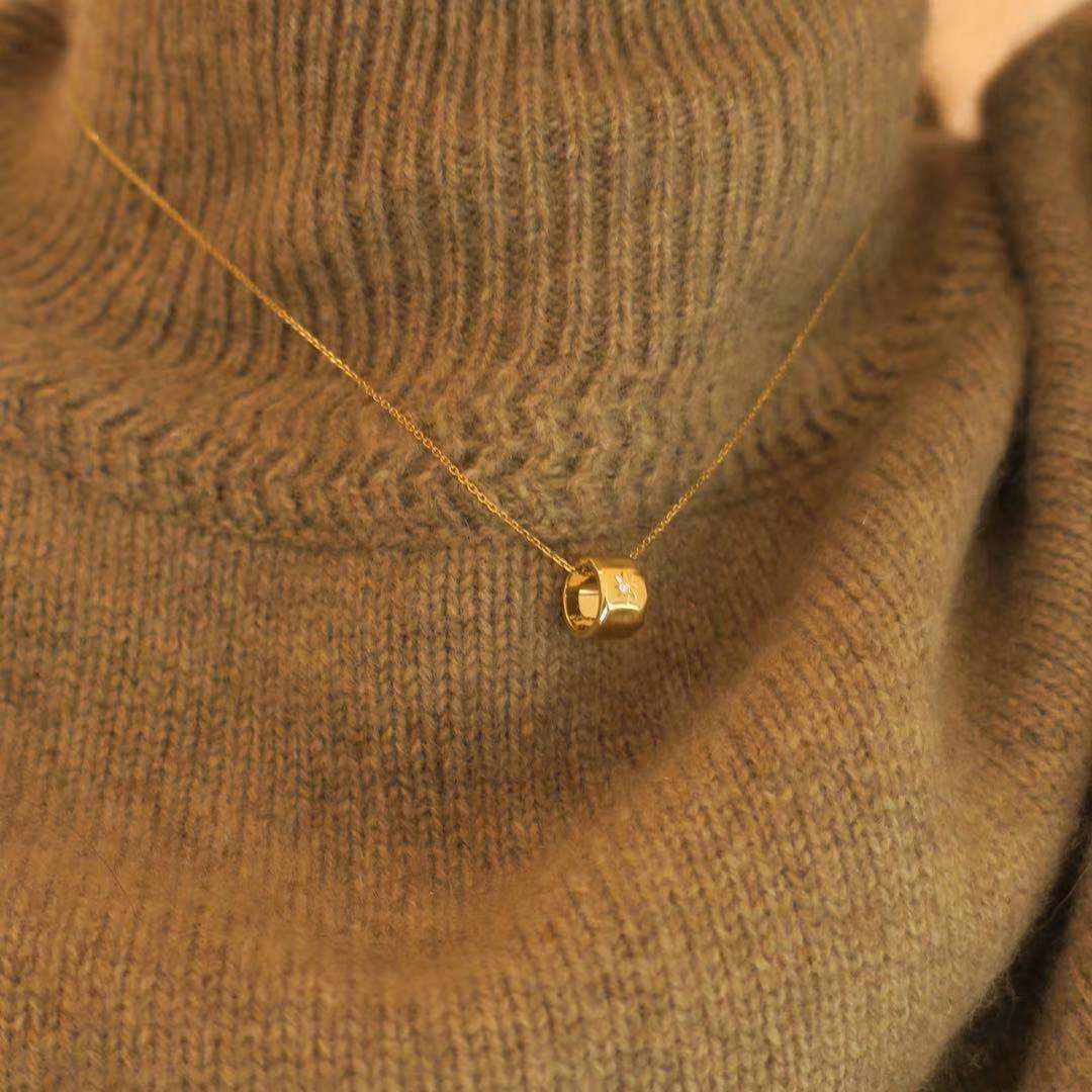 s925  Zirconia Barrel Necklace - ネックレス｜Misy Jewelry