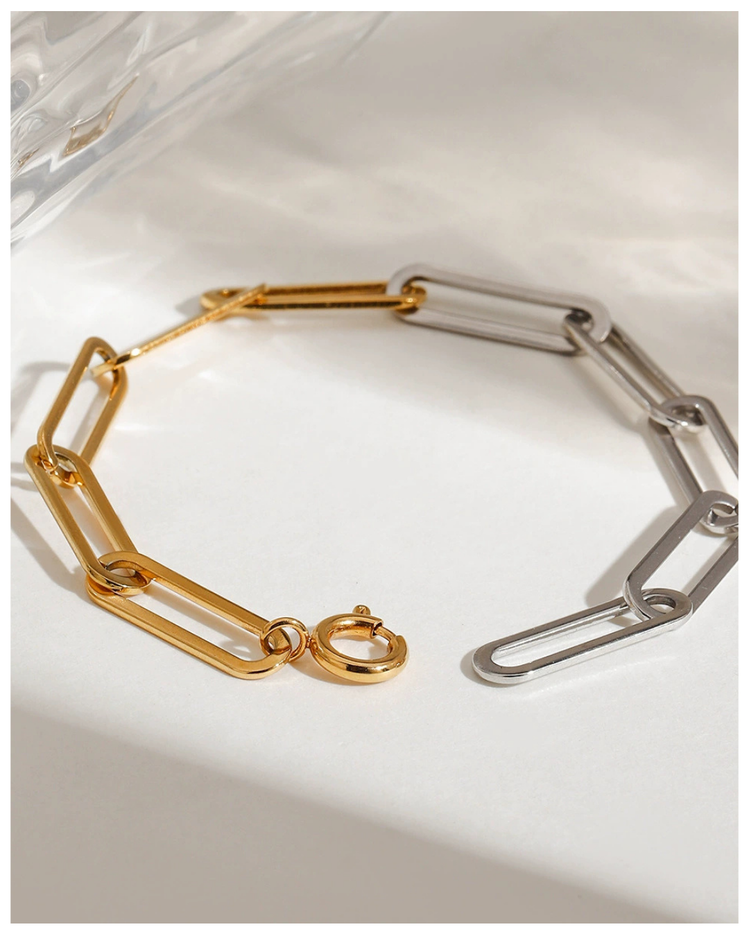 316L Bi color Chain Bracelet 詳細画像1｜Misy Jewelry