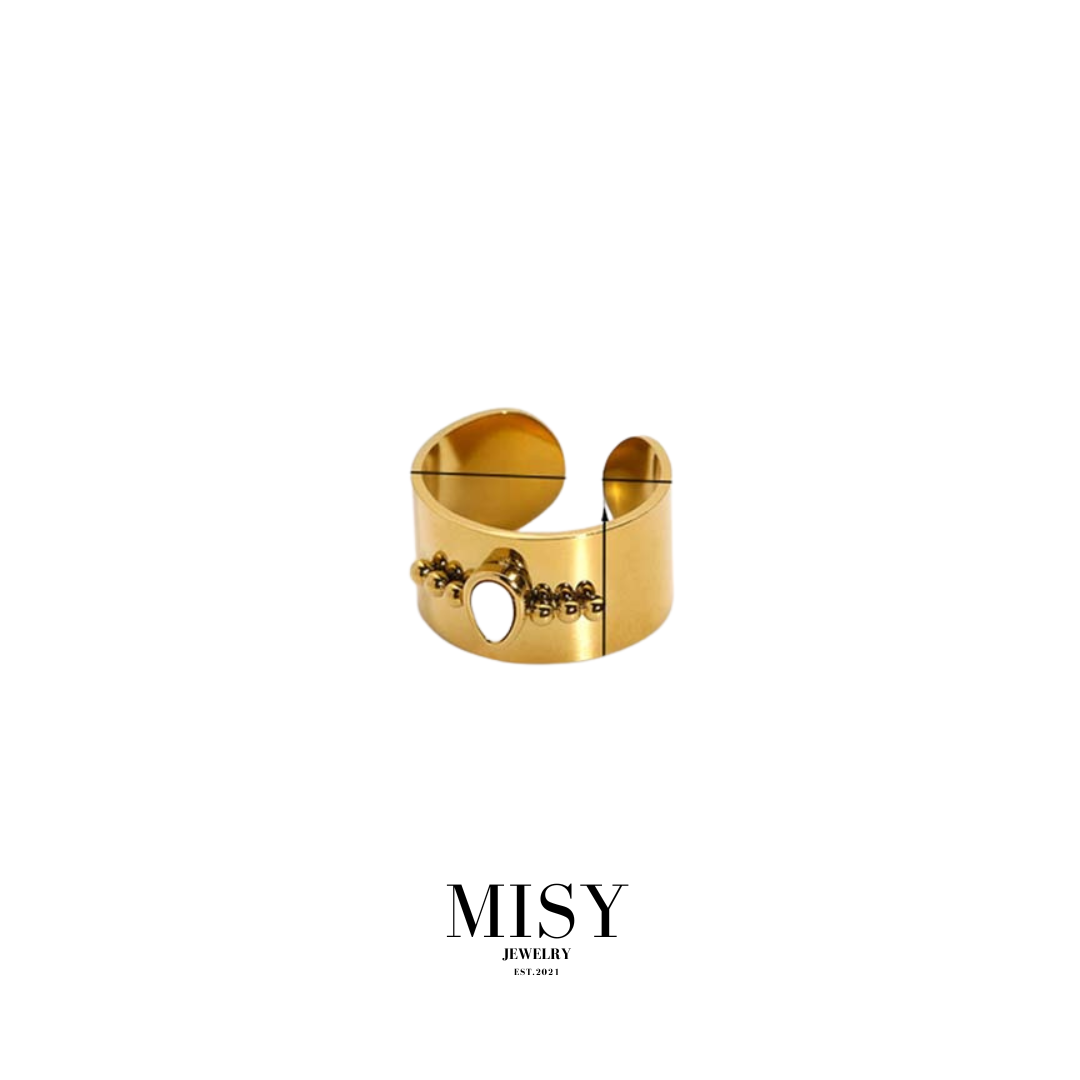 316L Shell Open Ring 詳細画像4｜Misy Jewelry