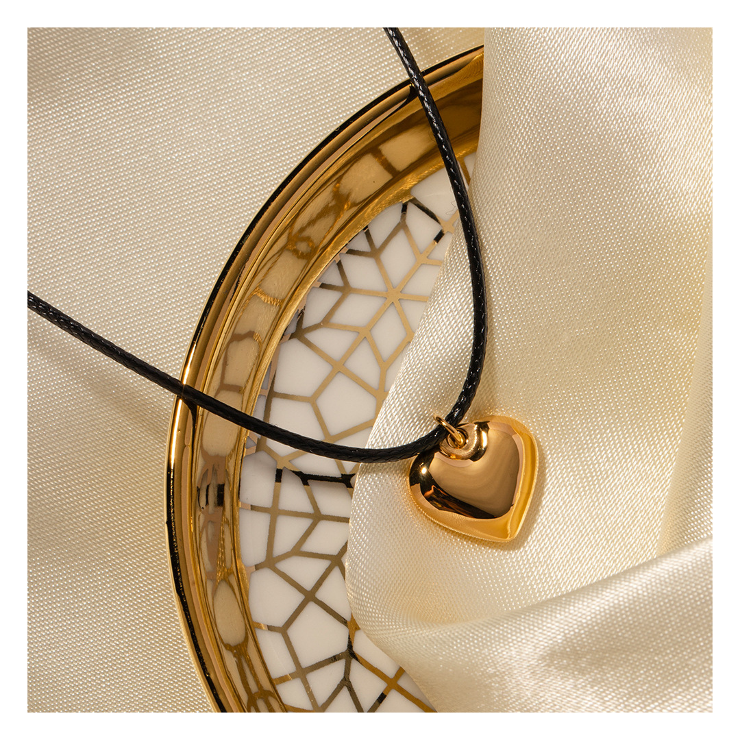 316L Rope Heart Necklace 詳細画像5｜Misy Jewelry