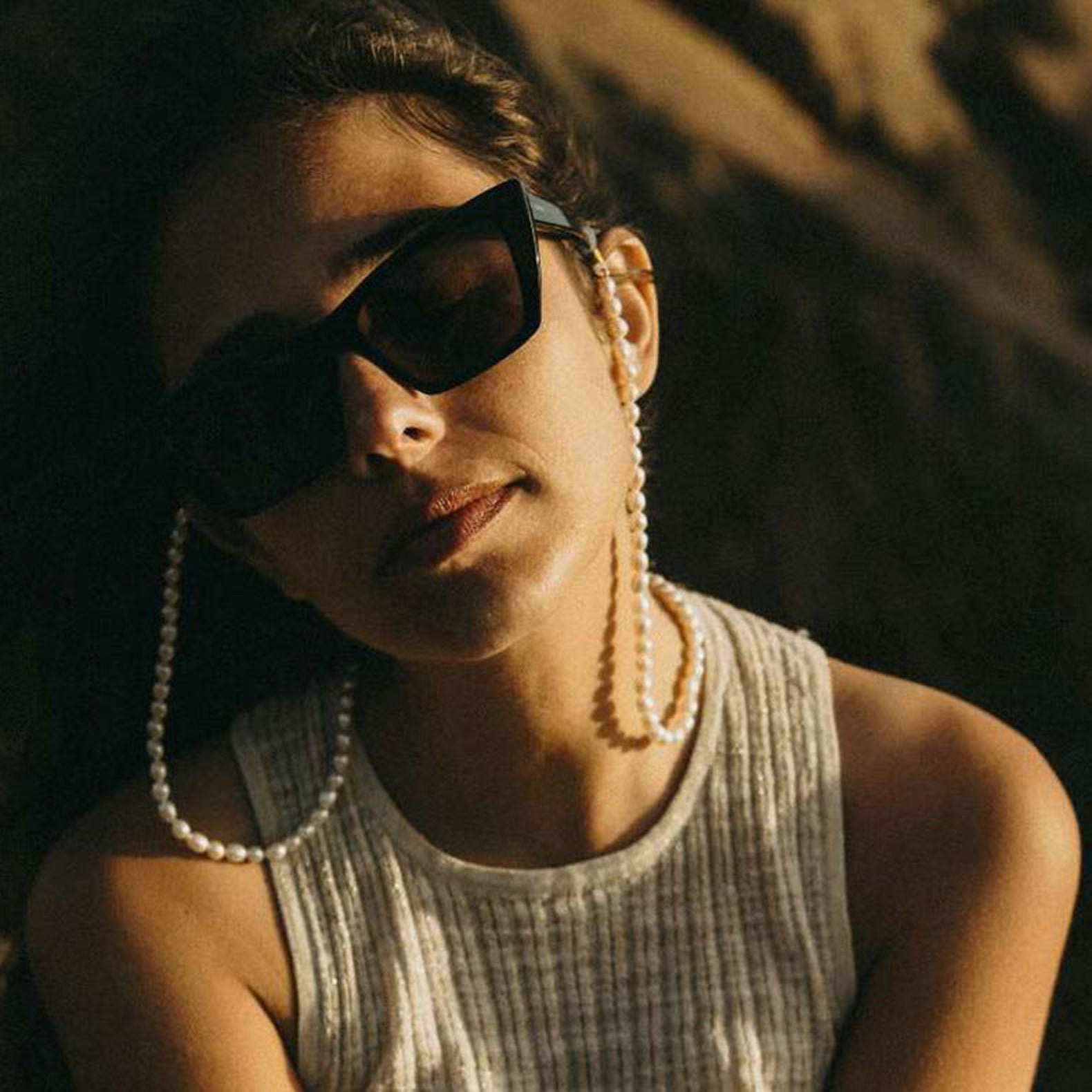 316L Sunglass Chain Perl Necklace - ネックレス｜Misy Jewelry