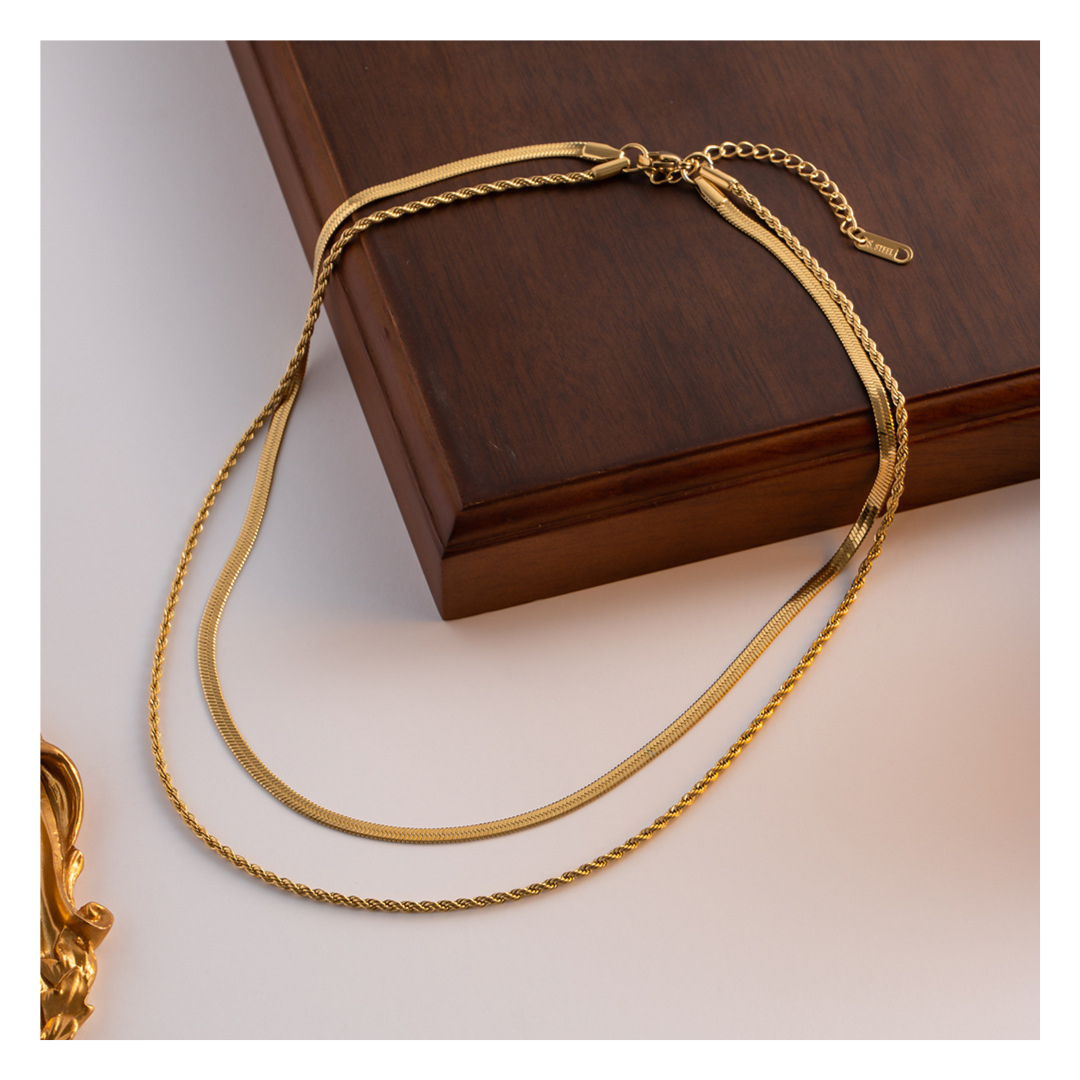 2連 Rope Snake Necklace 詳細画像1｜Misy Jewelry