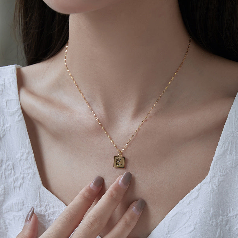 316L Petal Rose Necklace