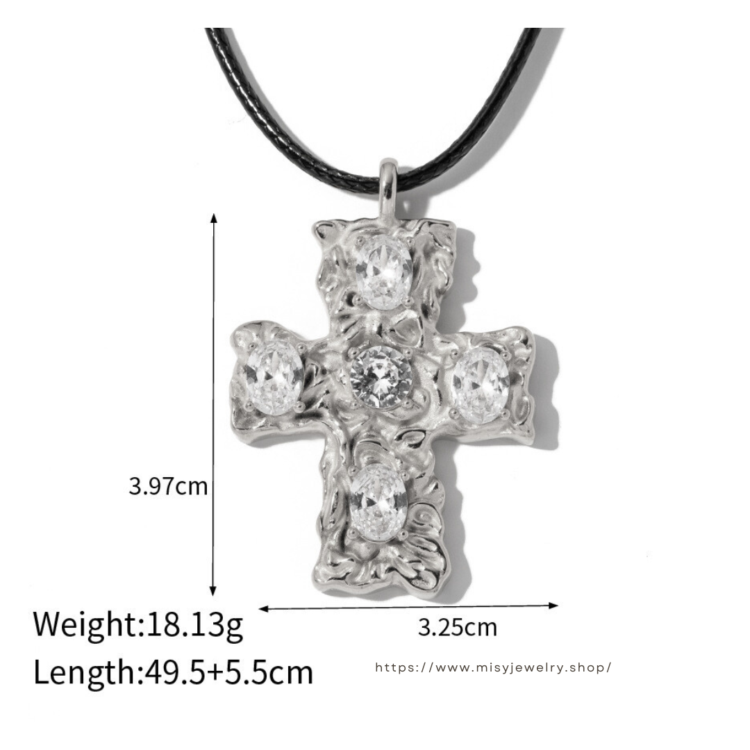 Rope Cross Necklace 詳細画像3｜Misy Jewelry