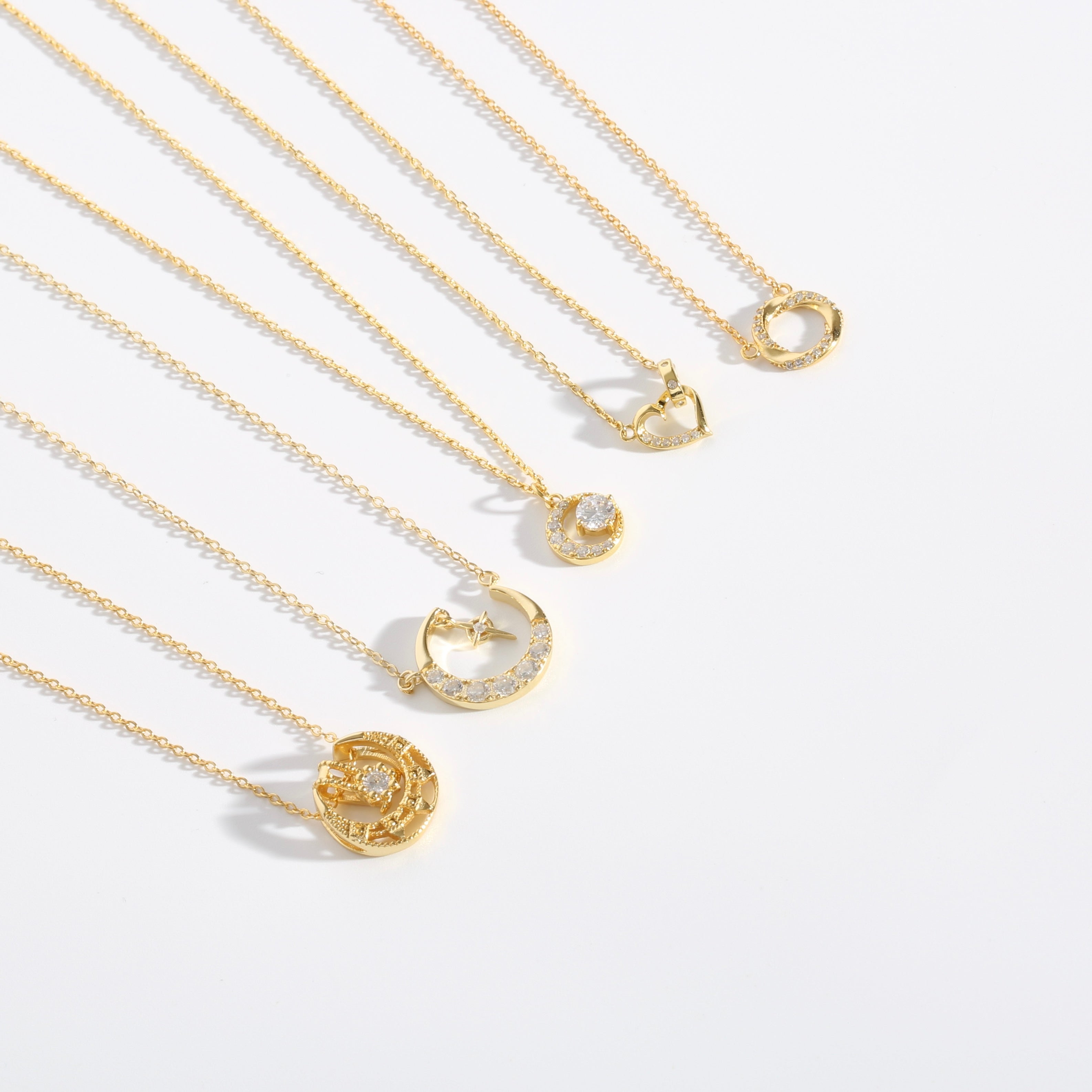 s925 Circle zirconia necklace 詳細画像4｜Misy Jewelry