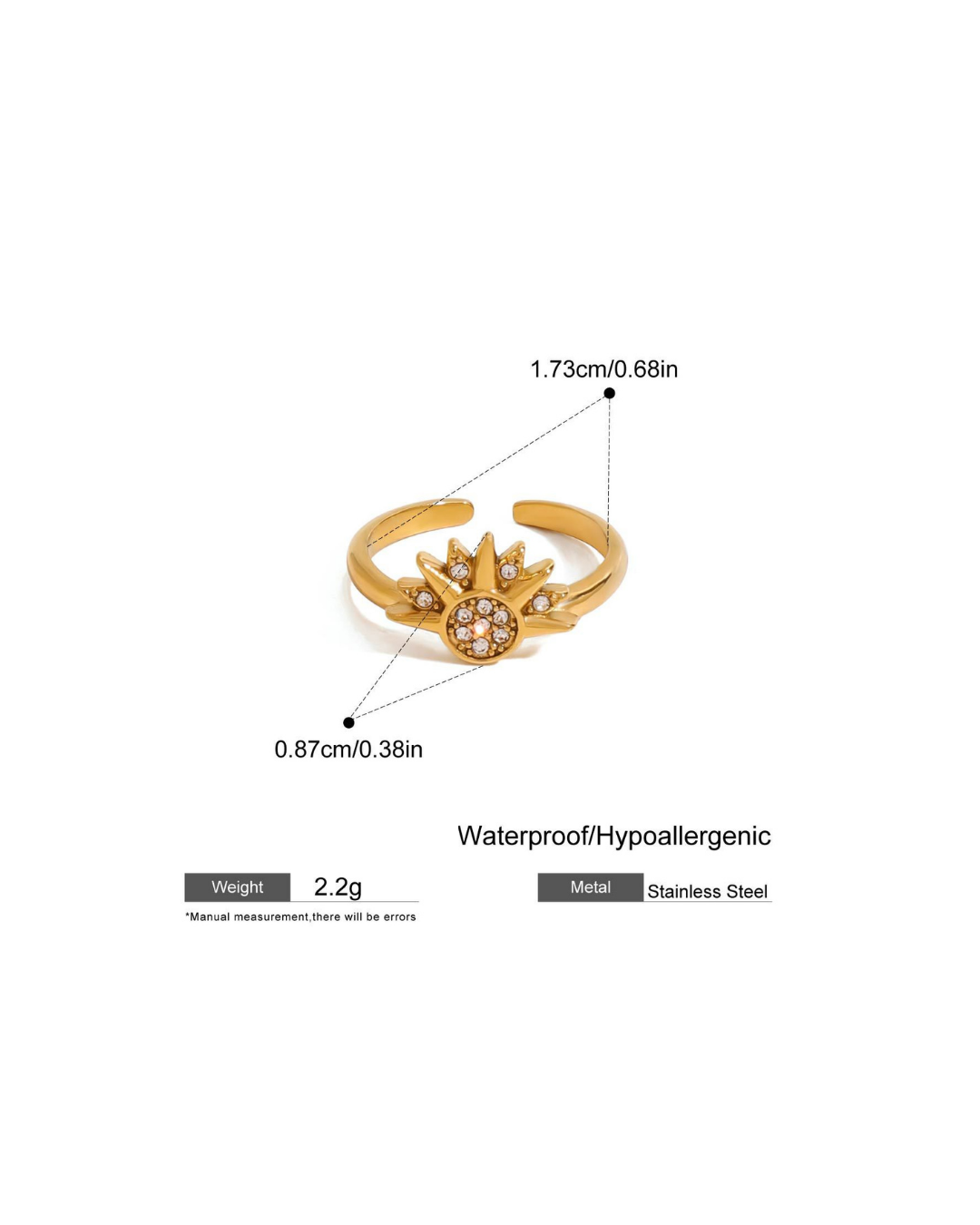 316L Daylight / Starlight Ring — ディテール | リング | サージカルステンレス316L | Misy Jewelry