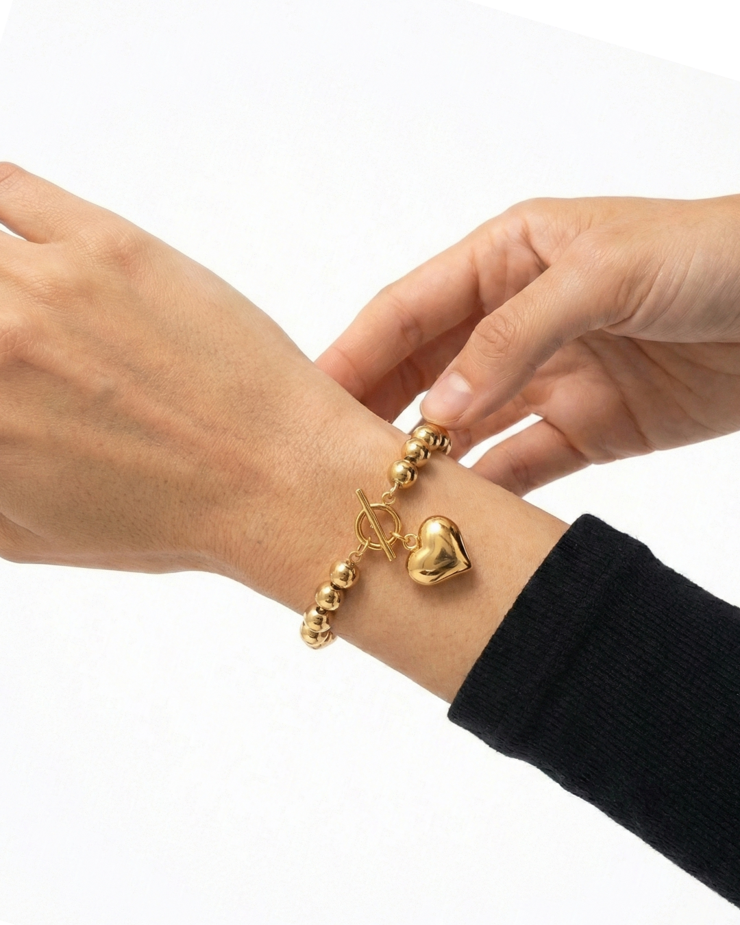316L Ball Heart Bracelet — ディテール | ブレスレット | サージカルステンレス316L | Misy Jewelry