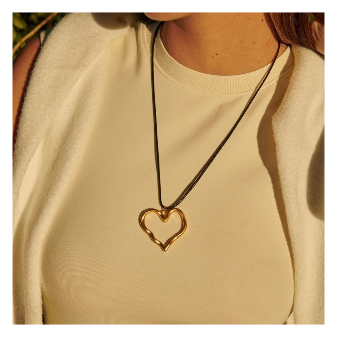 Long Rope Heart Necklace 詳細画像9｜Misy Jewelry