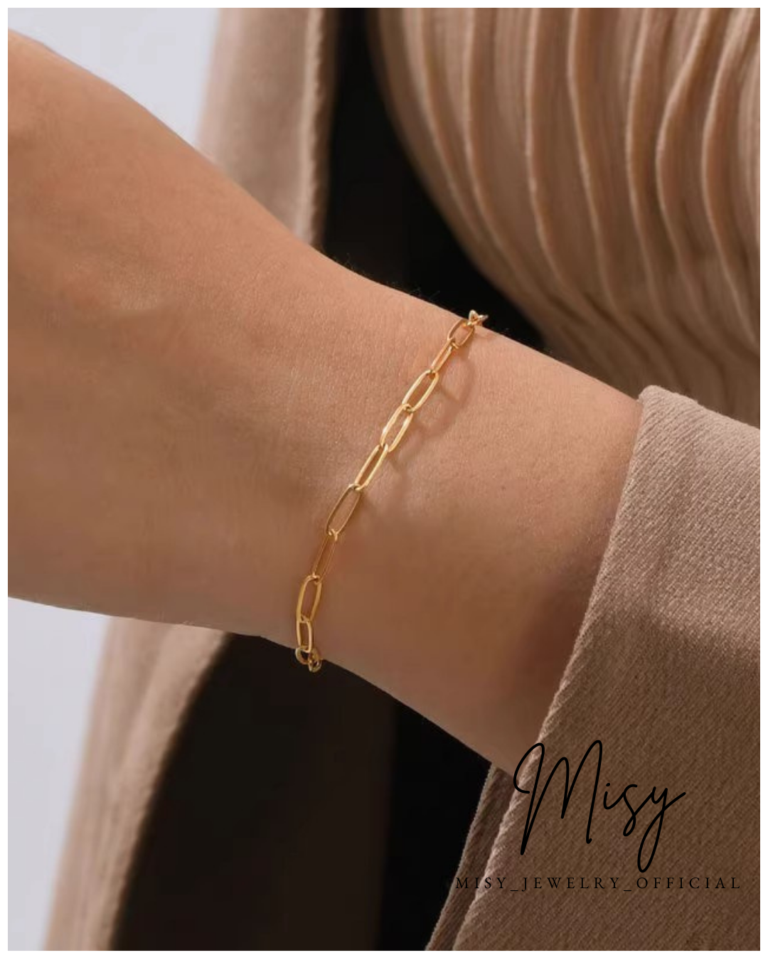 316L Link Chain Bracelet 詳細画像2｜Misy Jewelry