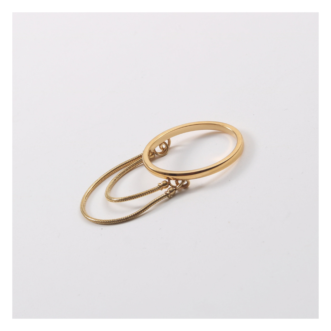 316L Snake Layered Ring 詳細画像1｜Misy Jewelry