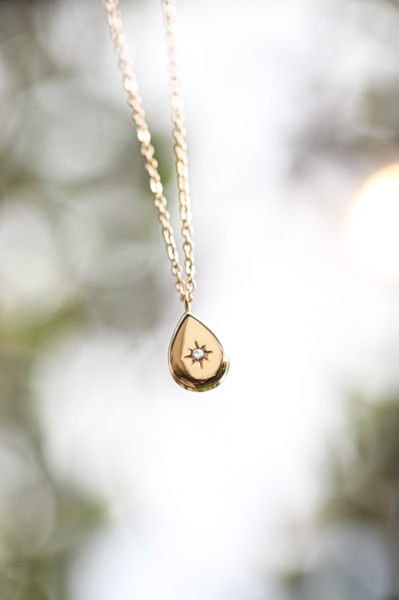 316L zirconia cubic sun necklace 詳細画像5｜Misy Jewelry