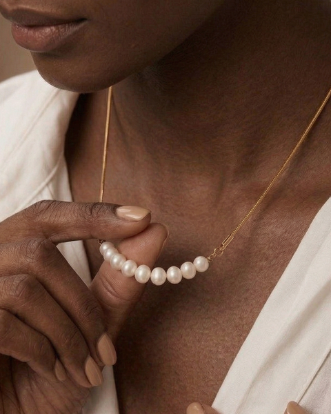 316L Snake Perl Necklace