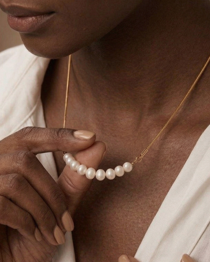 316L Snake Perl Necklace