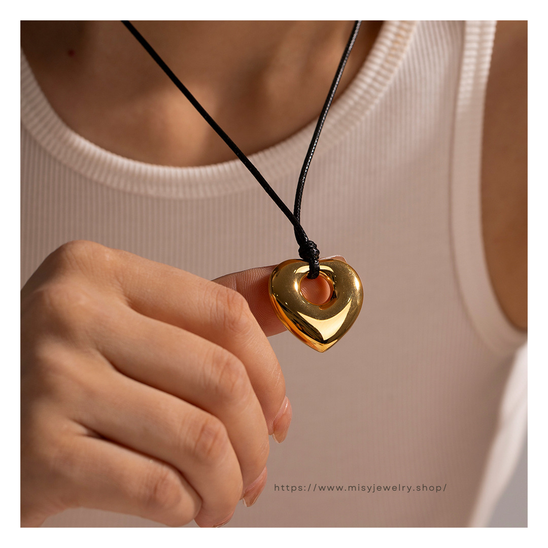 Rope Heart Necklace - ネックレス｜Misy Jewelry