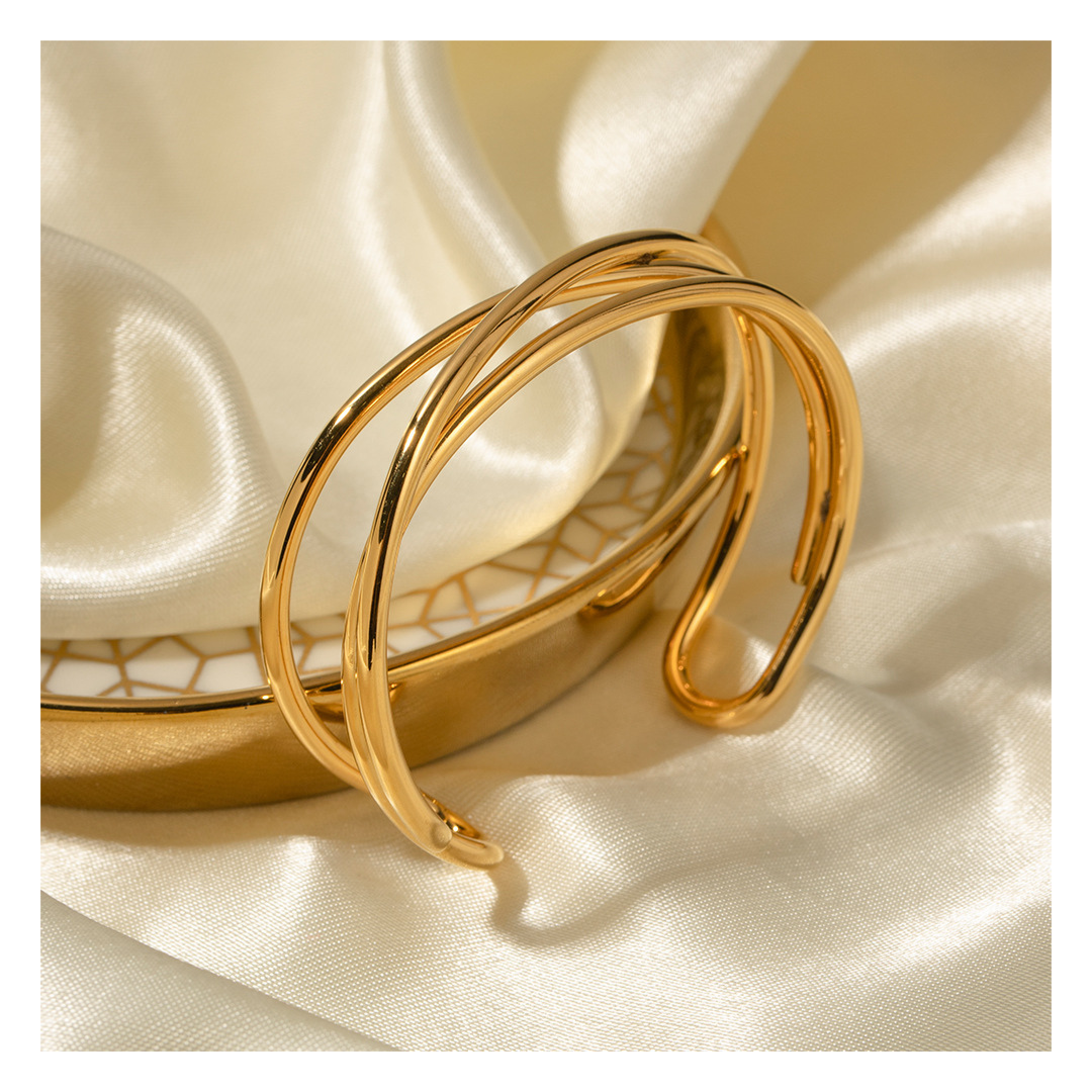 316L Cross Bangle 詳細画像8｜Misy Jewelry