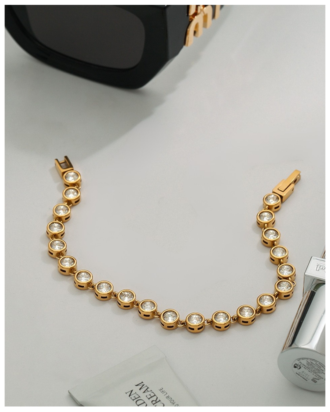 316L Sparkling Circle Bracelet - ブレスレット｜Misy Jewelry