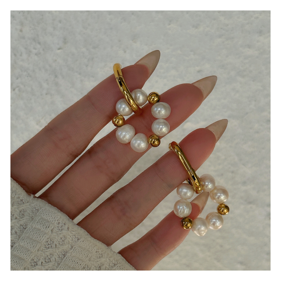 316L Circle Perl Pierce — ディテール | リング | サージカルステンレス316L | Misy Jewelry