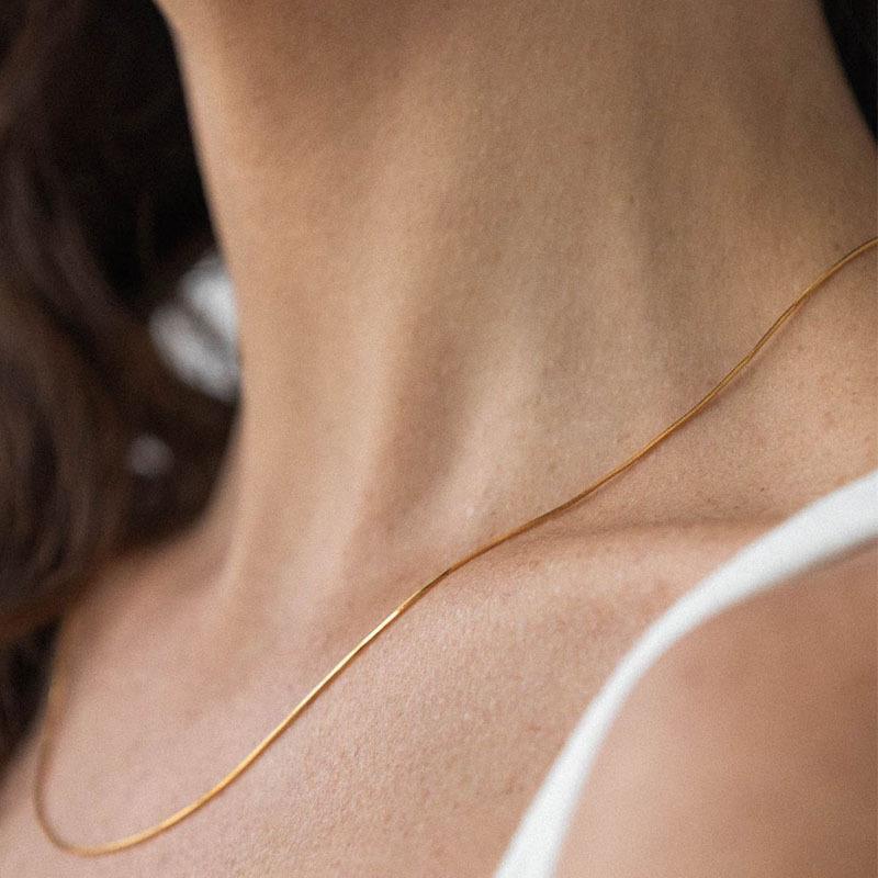 316L Snake choker necklace 1mm — ディテール | ネックレス | サージカルステンレス316L | Misy Jewelry