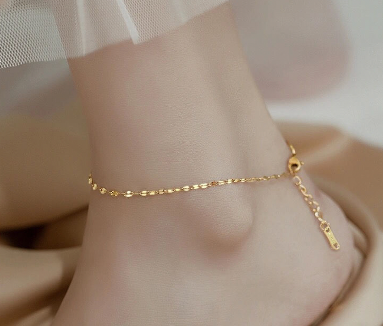 316L Petal Anklet — ディテール | ブレスレット | サージカルステンレス316L | Misy Jewelry