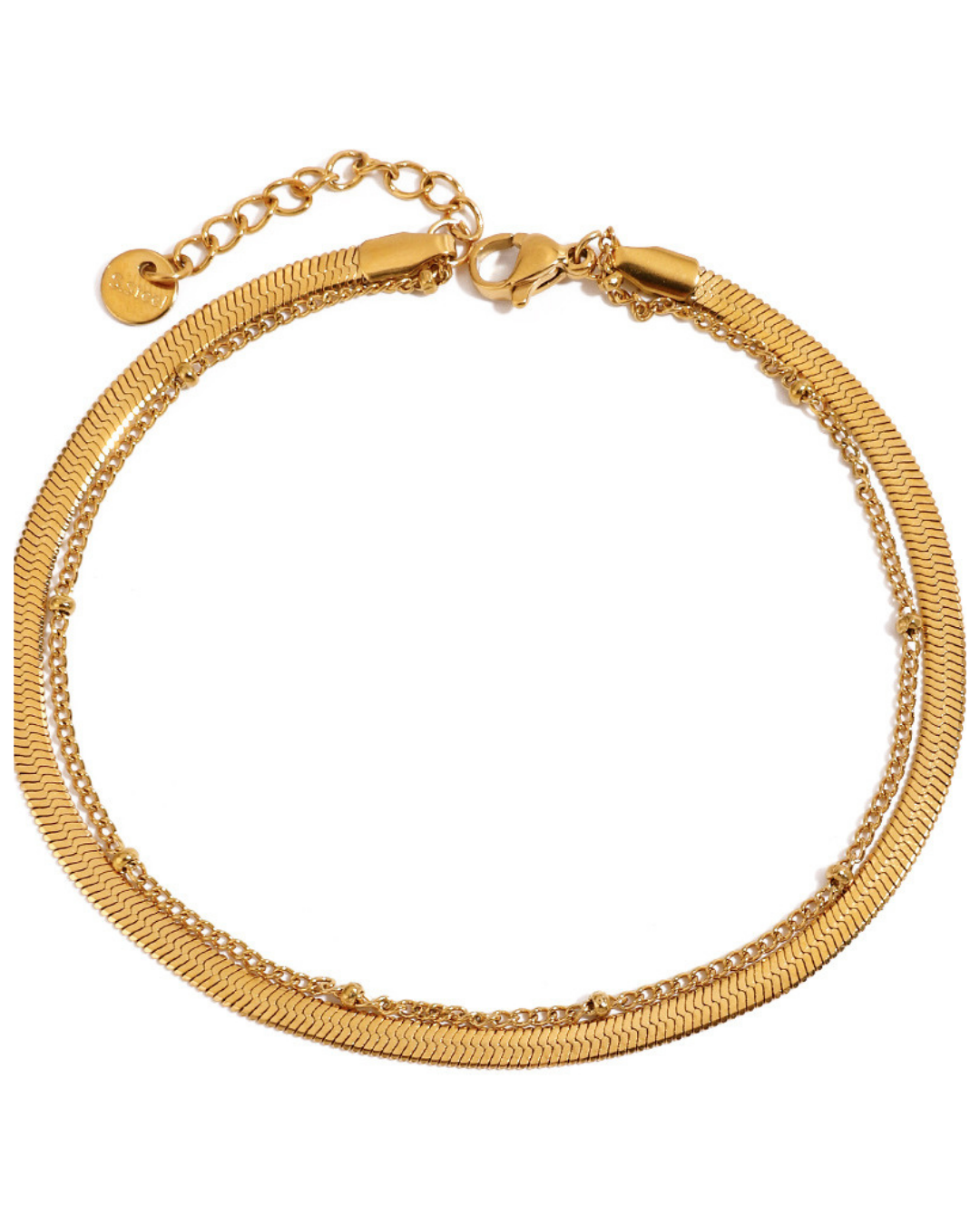 316L Double Layer Anklet — ディテール | ブレスレット | サージカルステンレス316L | Misy Jewelry