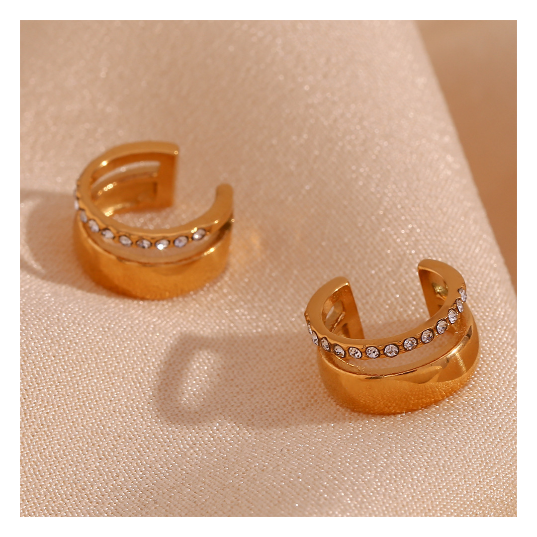 316L Line Zirconia Ear Cuff(Single) — ディテール | リング | サージカルステンレス316L | Misy Jewelry