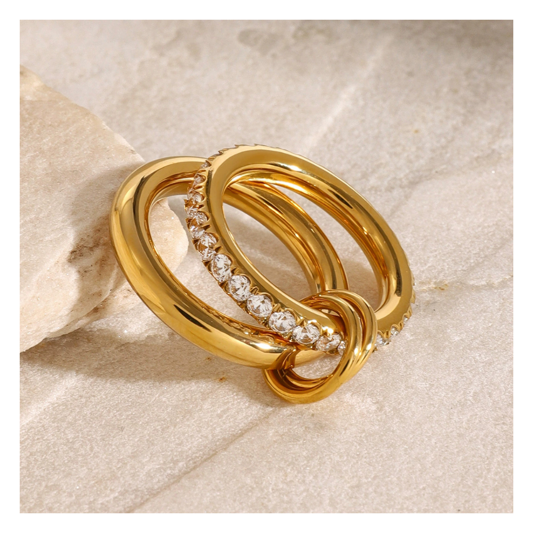 316L  Dual Shine Loop Ring 詳細画像3｜Misy Jewelry