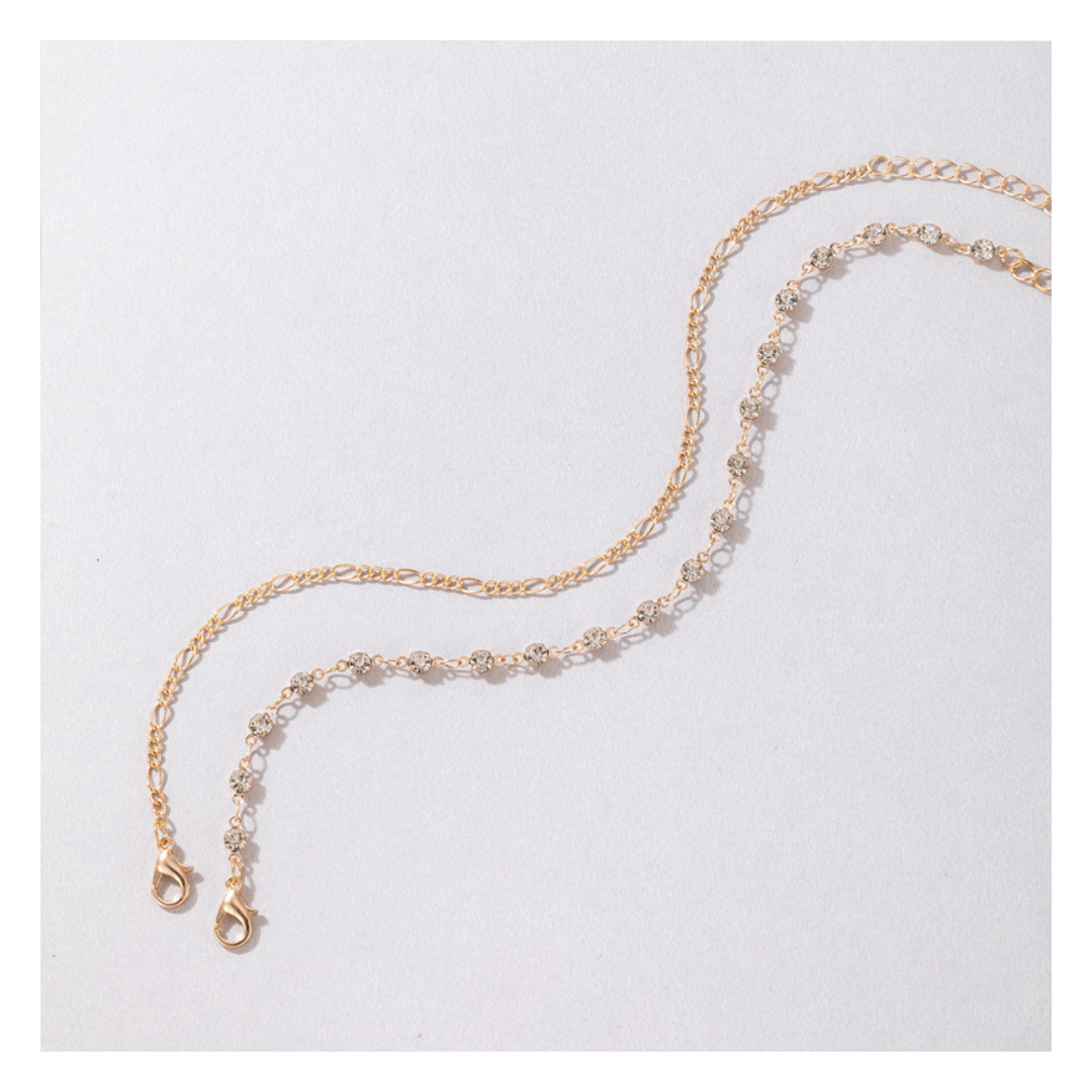 Zirconia & Figaro Anklet — ディテール | ブレスレット | サージカルステンレス316L | Misy Jewelry