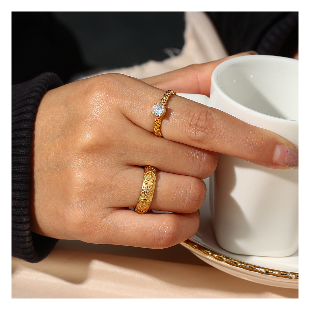316L Sun Moon Bangle — ディテール | ブレスレット | サージカルステンレス316L | Misy Jewelry