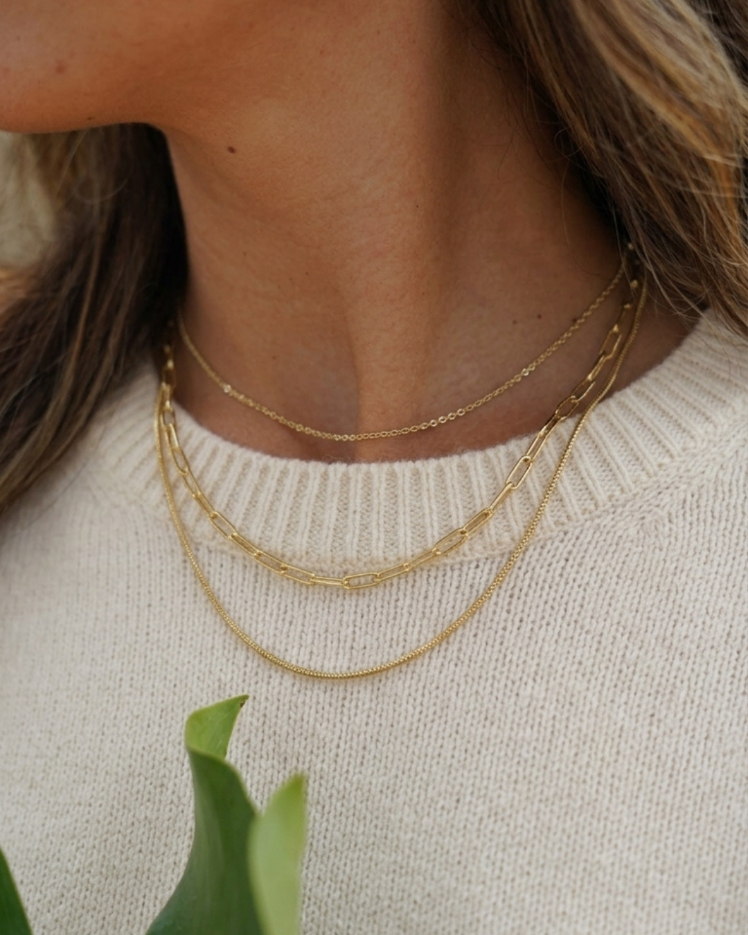 316L Layered Chain Necklace 詳細画像8｜Misy Jewelry