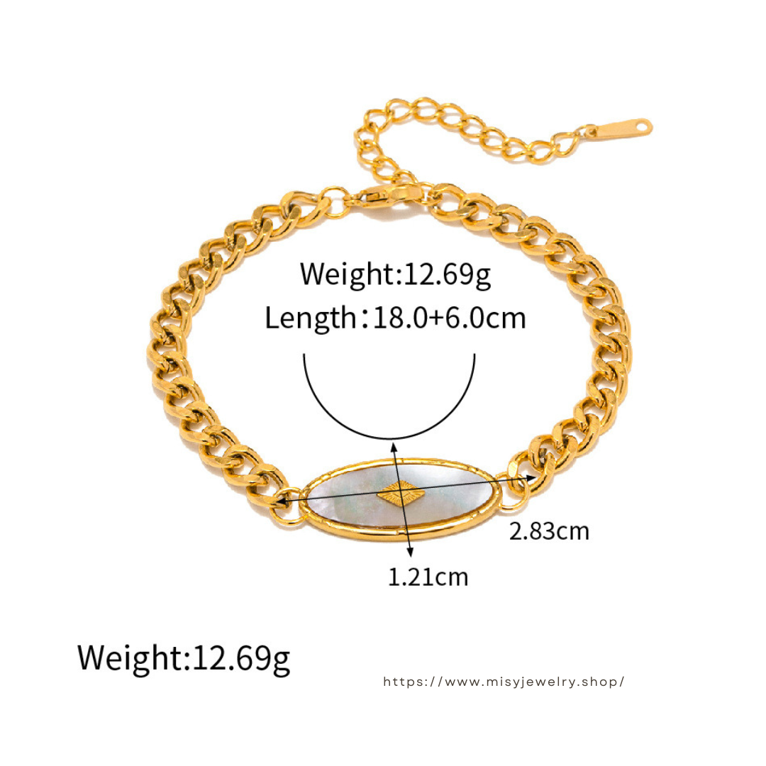 316L White Plate Bracelet — ディテール | ブレスレット | サージカルステンレス316L | Misy Jewelry
