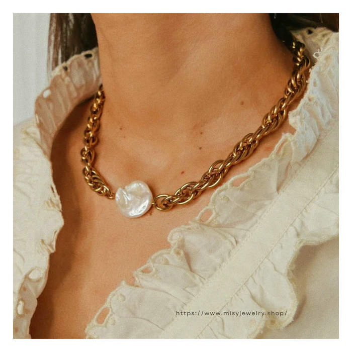 316L A Perl Necklace