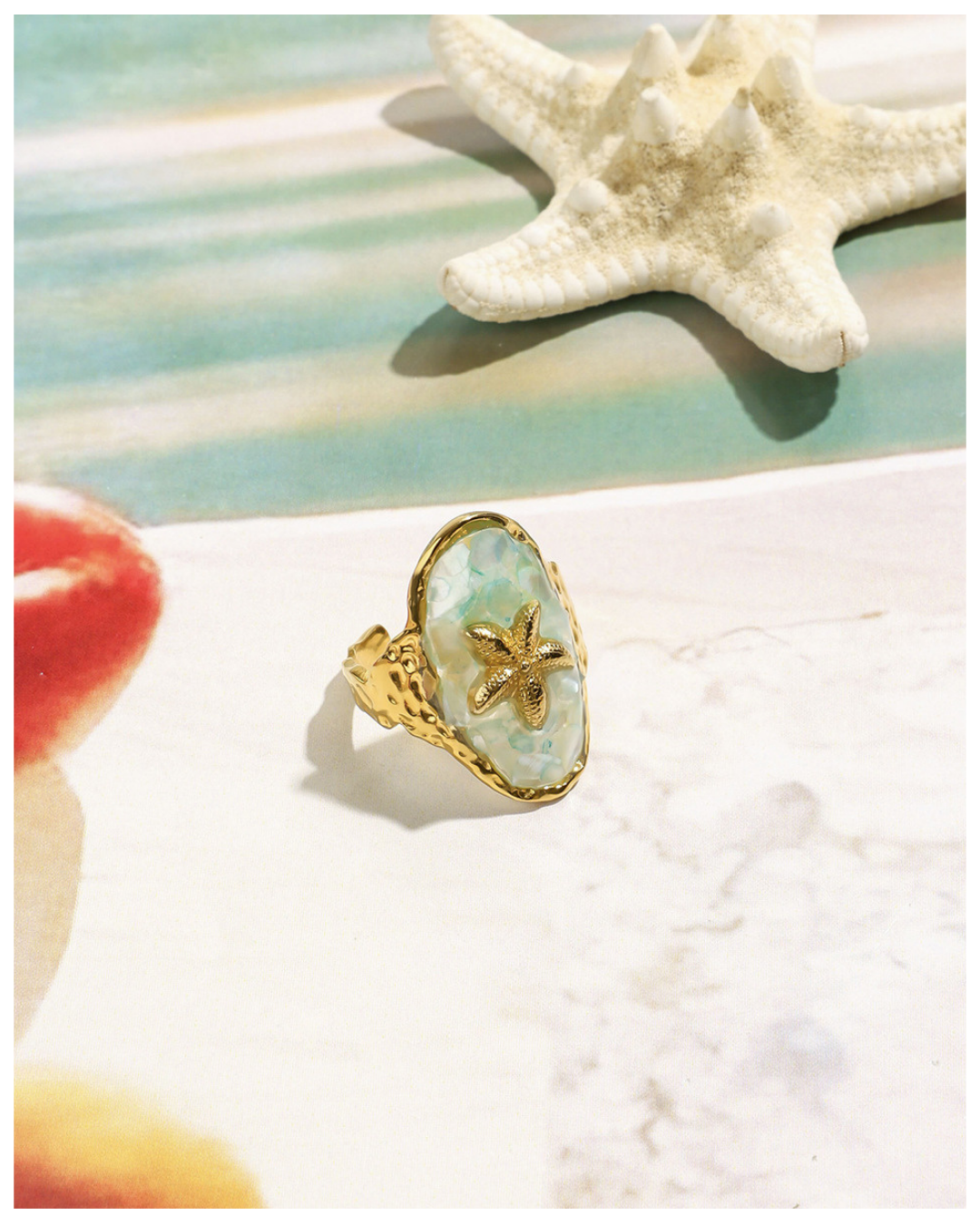 316L Starfish Shell Ring - リング｜Misy Jewelry