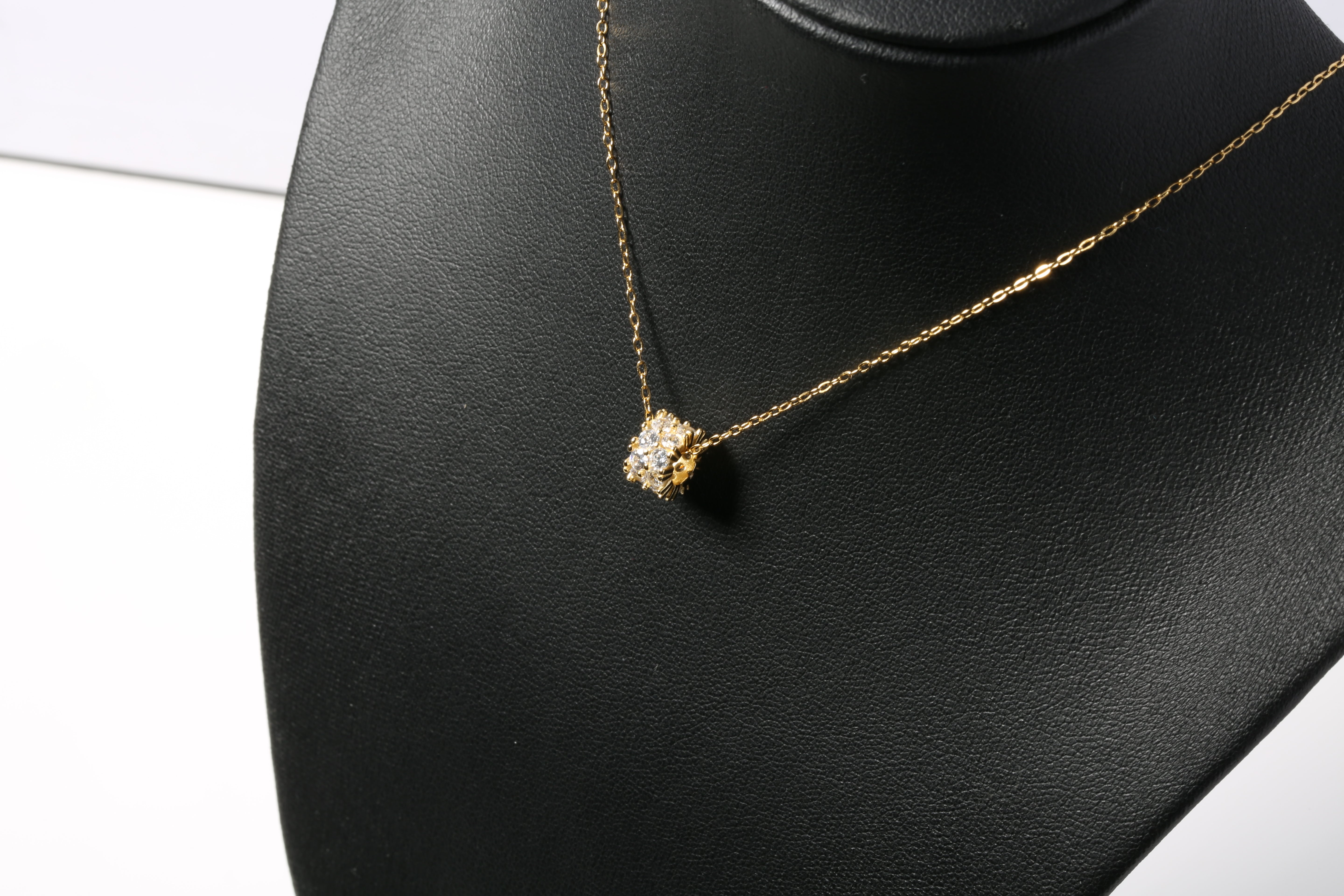 s925 Zirconia Barrel Necklace 2 — ディテール | ネックレス | サージカルステンレス316L | Misy Jewelry