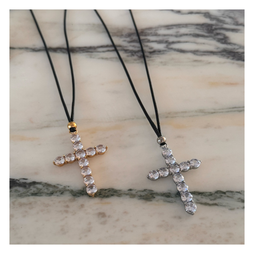316L Rope Big Cross Necklace 詳細画像3｜Misy Jewelry