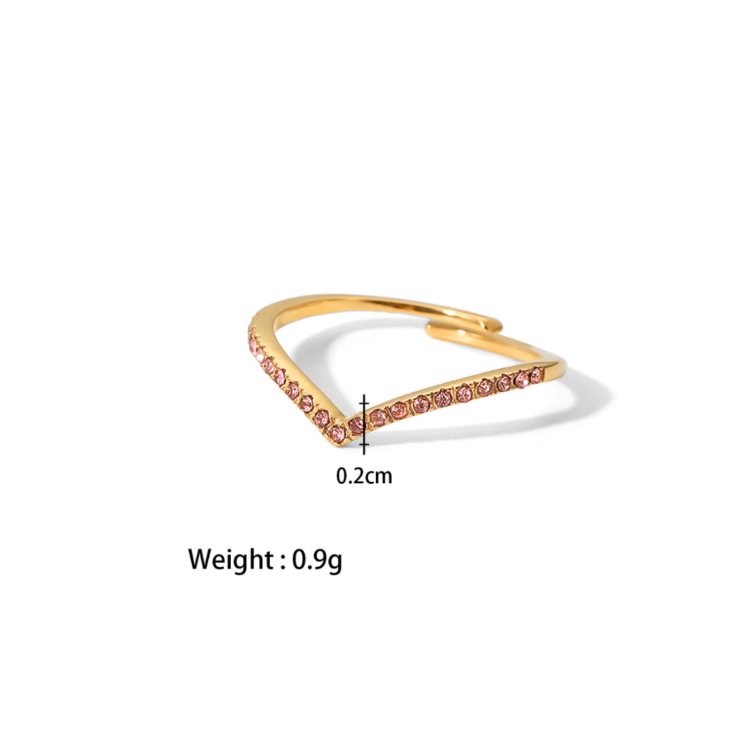 316L V Ring Free size — ディテール | リング | サージカルステンレス316L | Misy Jewelry