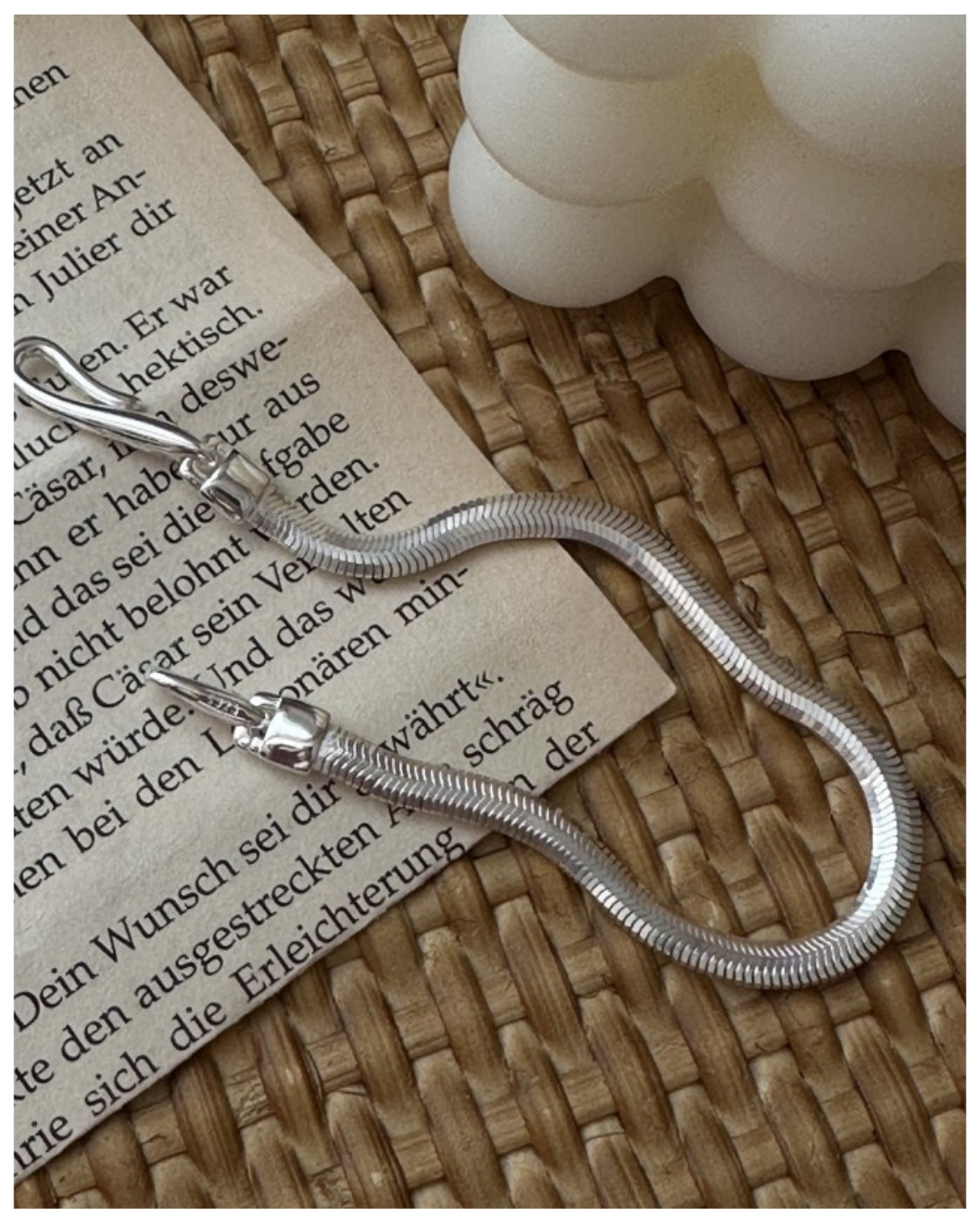 s925 Slim Silver Hook Bracelet - ブレスレット｜Misy Jewelry