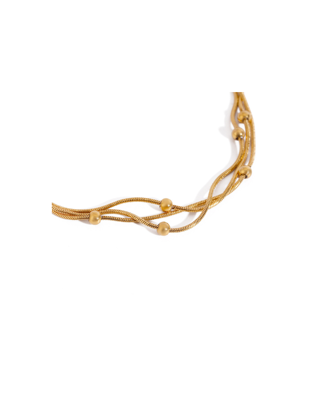 316L Twisted Bead Cord Bracelet — ディテール | ブレスレット | サージカルステンレス316L | Misy Jewelry