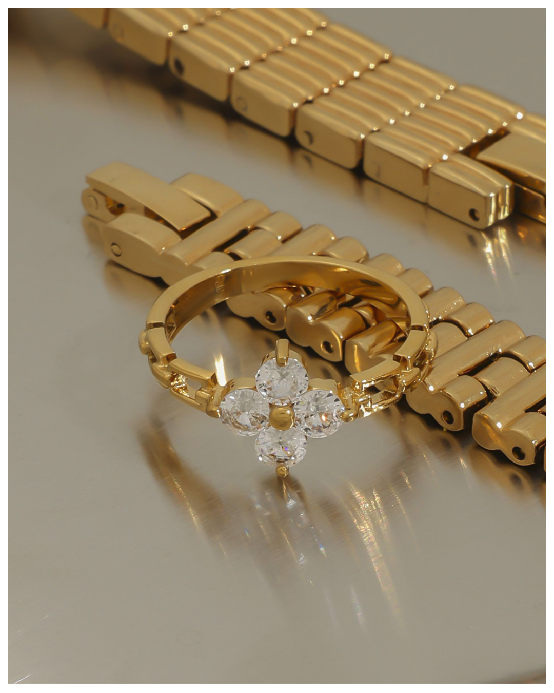 316L Lumi?re Chain Ring - リング｜Misy Jewelry