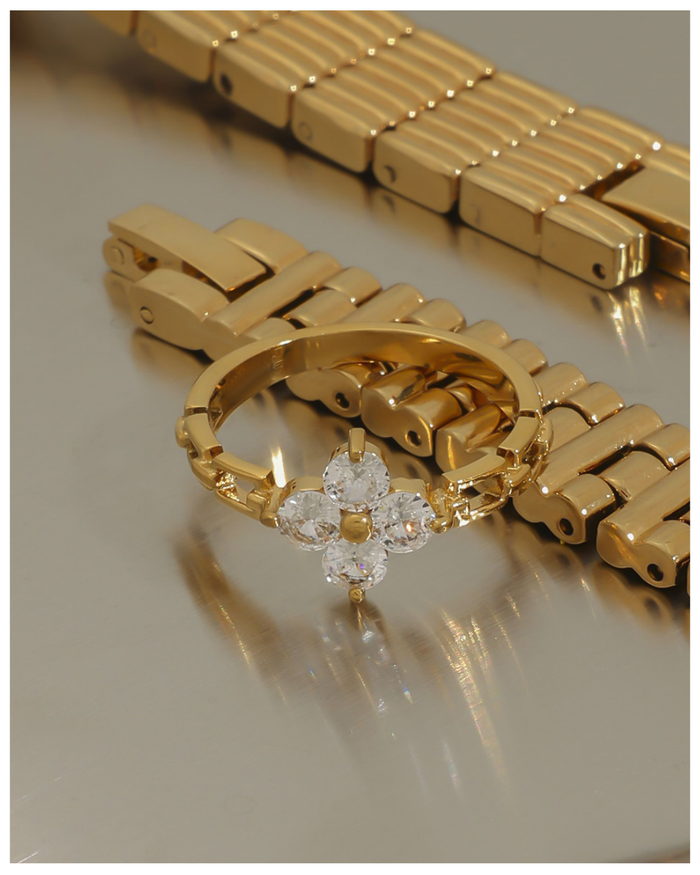 316L Shine Chain Ring
