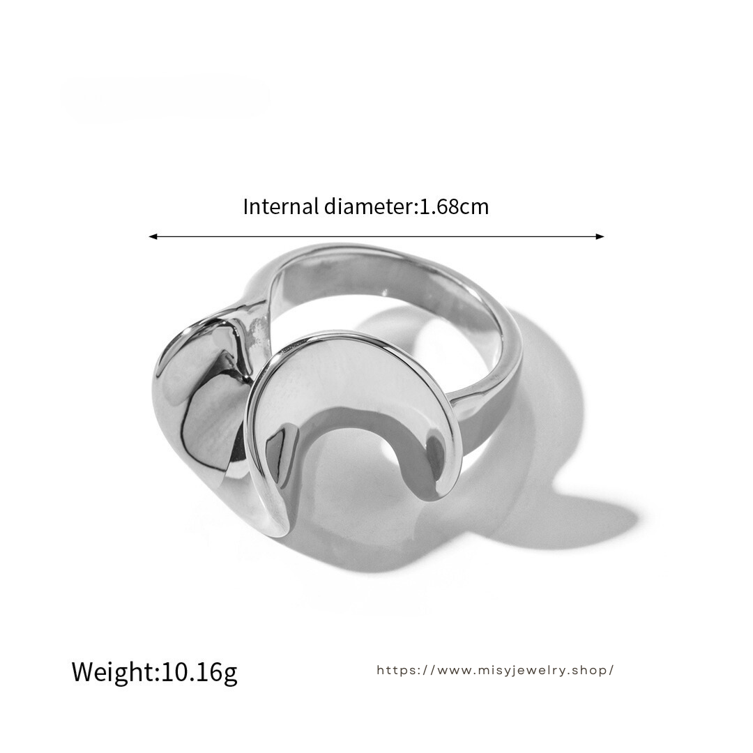 316L Sunken Ring 詳細画像1｜Misy Jewelry