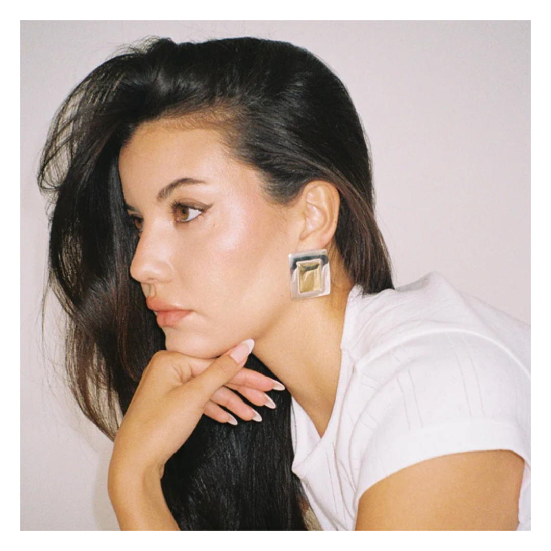 316L  Bi-color Square Pierce 詳細画像7｜Misy Jewelry