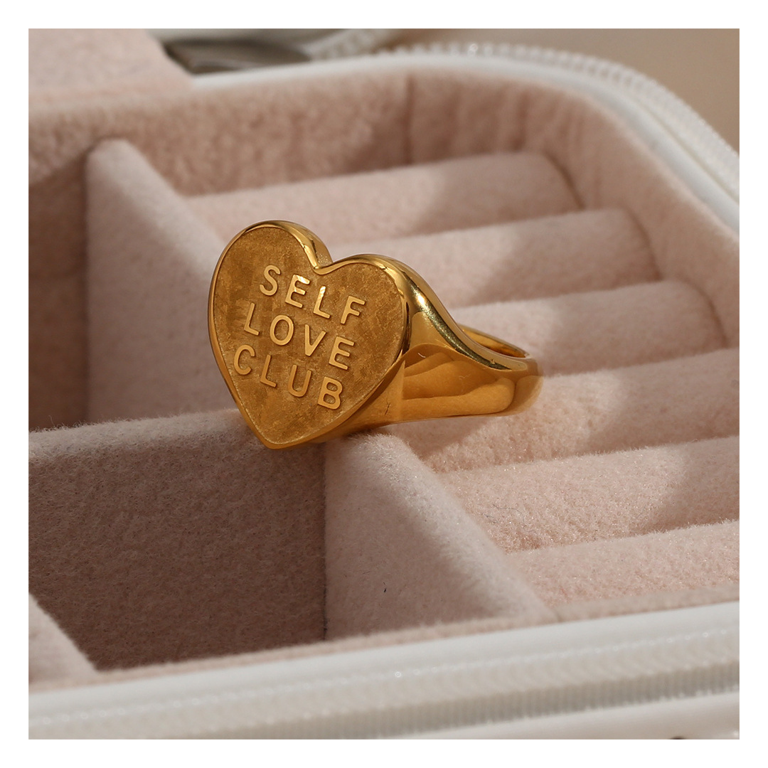 316L Heart Ring~SELF LOVE CLUB~ 詳細画像2｜Misy Jewelry