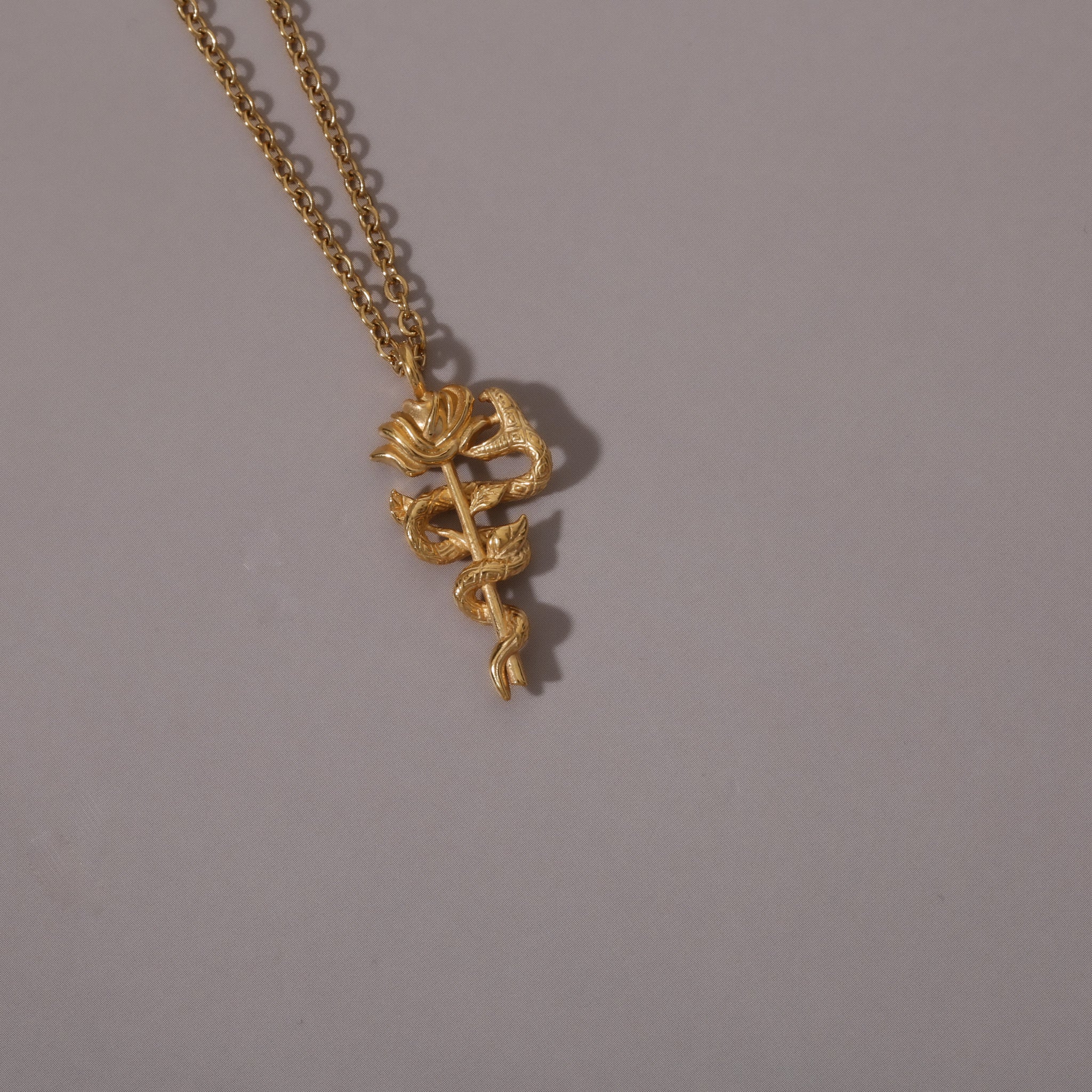 316L Snake Rose Necklace - ネックレス｜Misy Jewelry