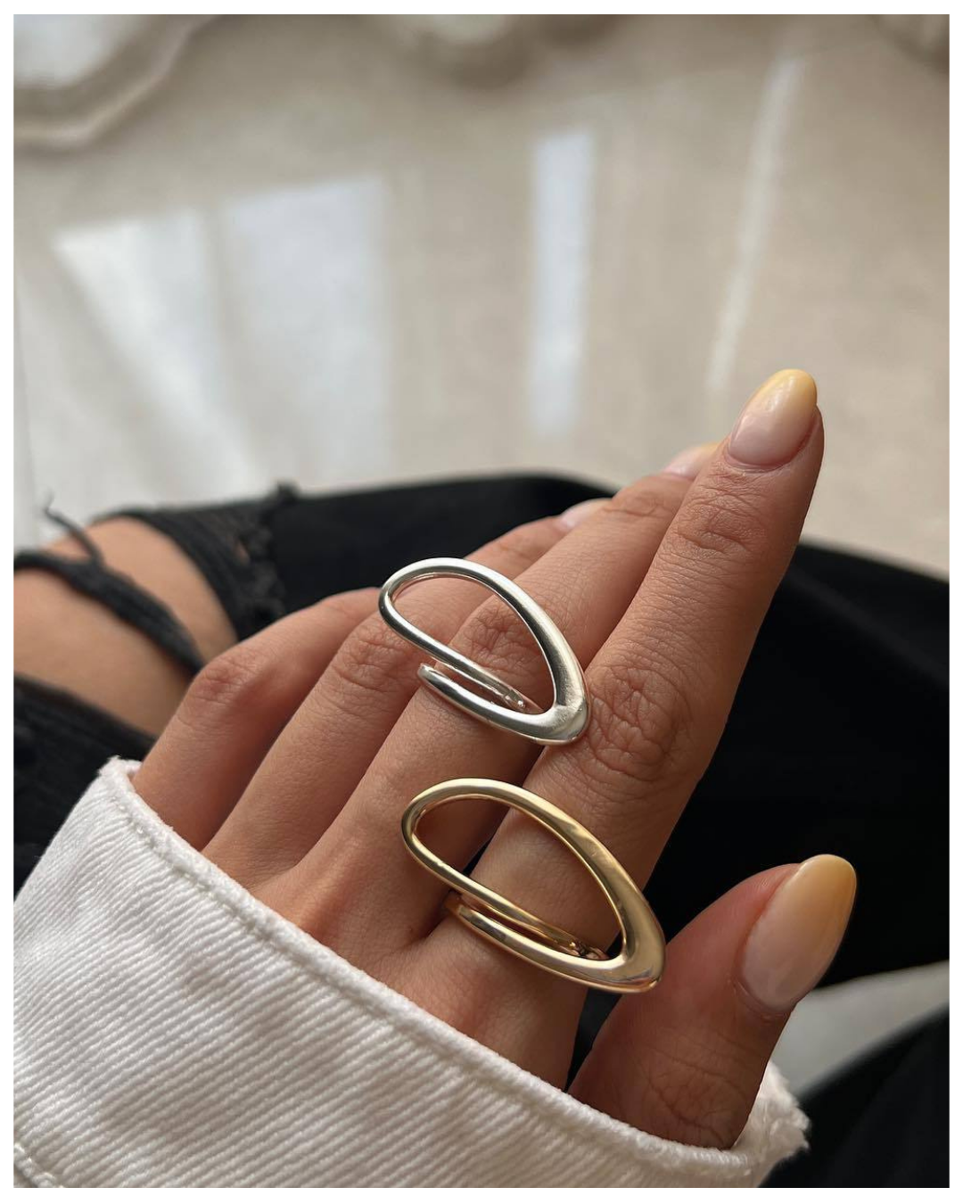 316L Open Shape Ring - リング｜Misy Jewelry