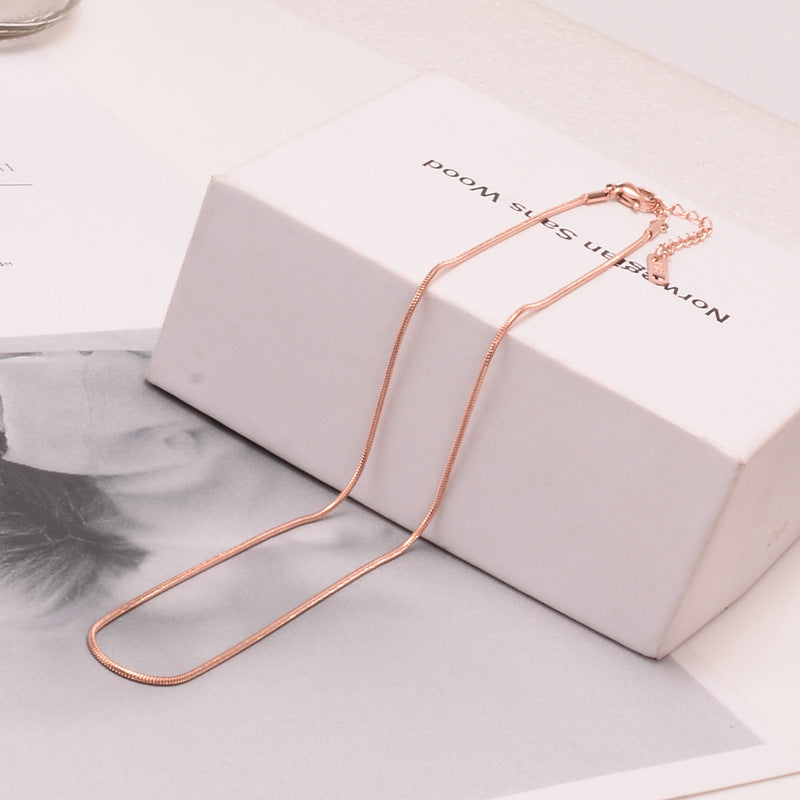 316L Snake choker necklace 1mm - ネックレス｜Misy Jewelry